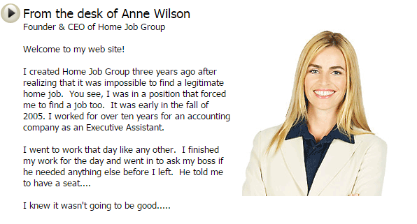 Anne Wilson Home Job Group