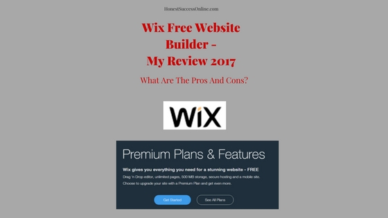Wix Free Website Builder -My Review 2017 blog title
