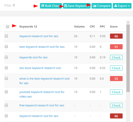 bulk check KeySearch