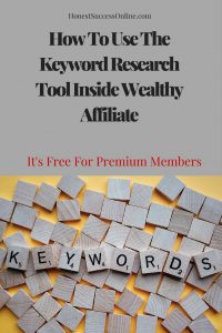 How To Use The Keyword Research Tool Inside Wealthy Affiliate
