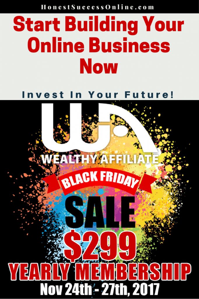 Black Friday Sale 2017 Wealthy Affiliate