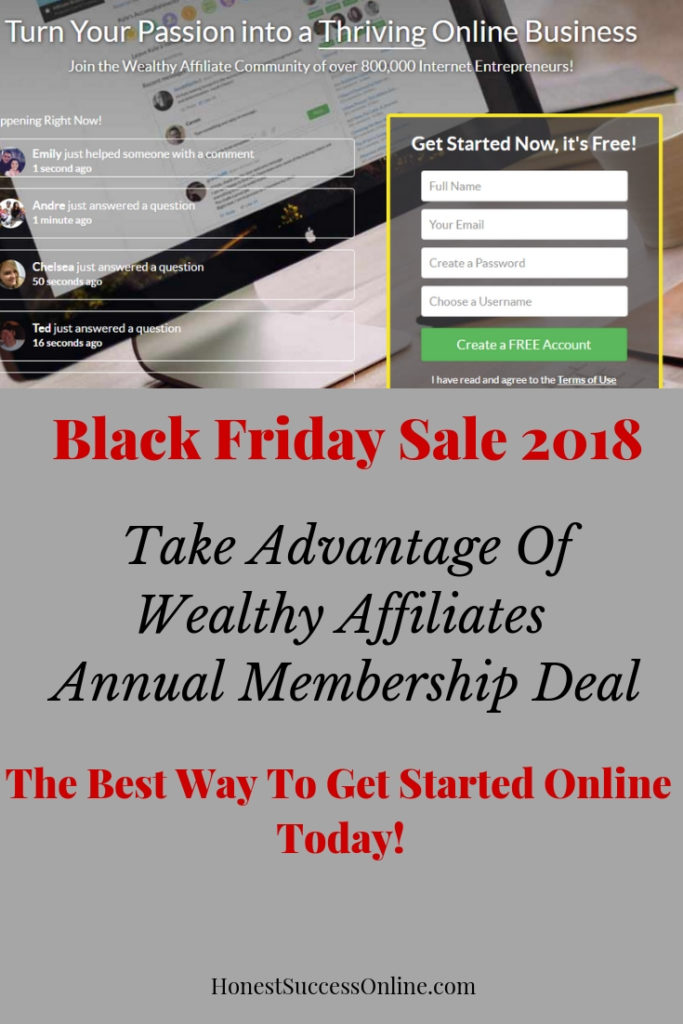 Black Friday Sale 2018 Wealthy Affiliate