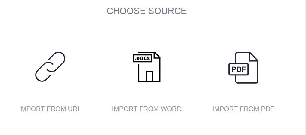 designrr choose source