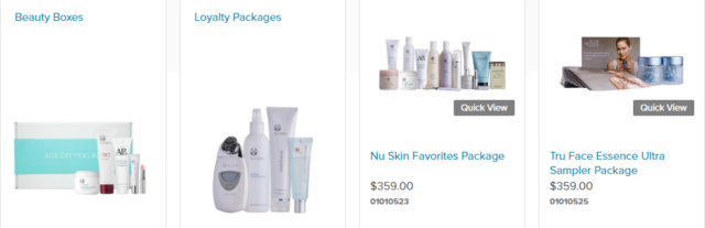 nu skin products