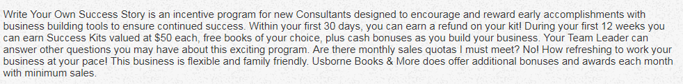 usborne incentive