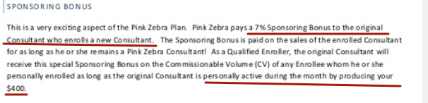 zebra sponsoring bonus