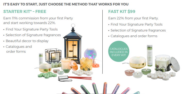 partylite starter kit