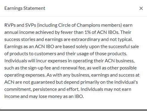 acn earning statement